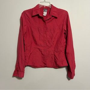 The North Face women’s small long sleeve button up lightweight